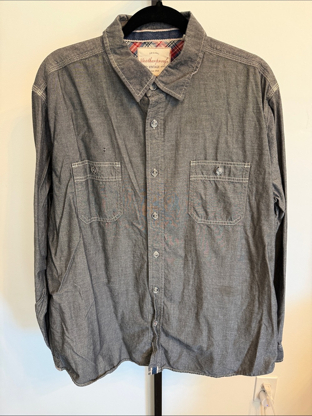 Weatherproof Men’s Casual Button-Down Shirt XL